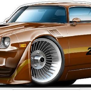 1979 Z28 Camaro Wall Decal, Vintage Car Decals, Classic Car Decal, 70s Car Decals, Vintage Hot Rod Decals