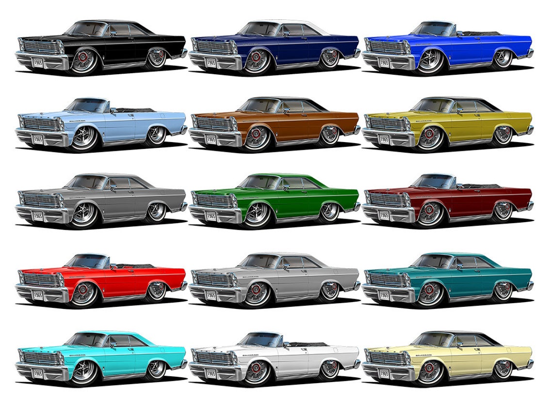 Fatcat Wall Graphics 1965 Galaxie Wall Decal Graphic Poster Etsy
