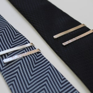 Tie Pin, Sterling Silver Tie Clip, Silver Tie Bar, Grooms Gift, Usher Presents, Wedding Accessories, Tie Pins For Men