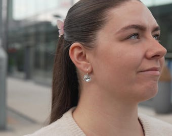 Drop Earrings That Catch the Light, Pretty Sparkle Drop Earrings, Wedding Jewellery, Bride Gift, Crystal Dangle Earrings