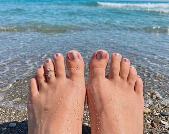 Adjustable Crystal Toe Ring Dainty Sparkling Foot Jewellery for Summer Beach Wear-Gold Silver Rose Gold Rings for Toes