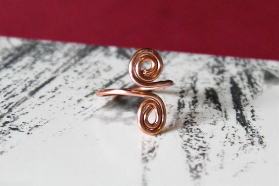 Adjustable Rose Gold Plated Toe Ring made with Clear Swarovski Crystal Elements
