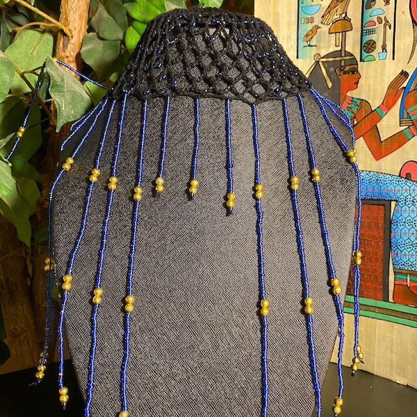 beaded cleopatra headpiece
