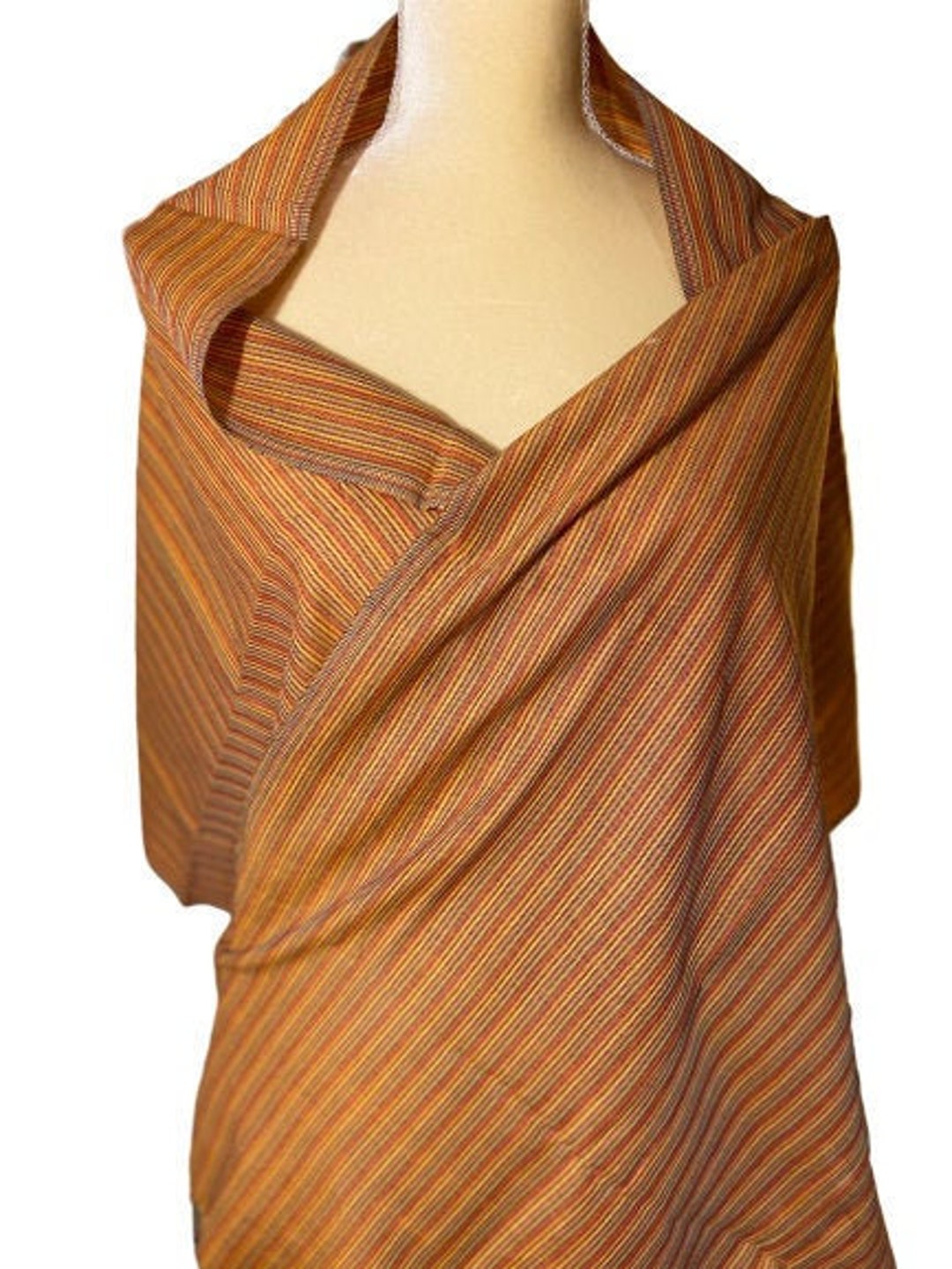 Handmade Organic Egyptian Cotton Linen Burnt Orange Khaki Etsy