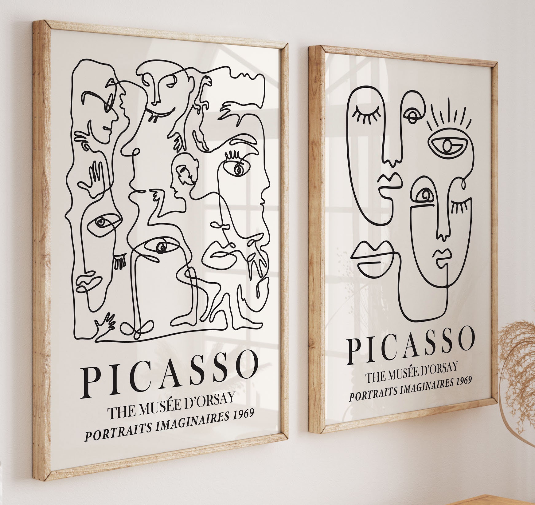 Picasso line art - Etsy 日本