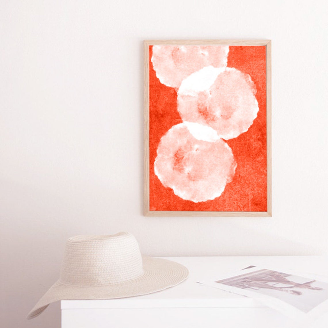 Abstract Orange Wall Art Burnt Orange Wall Art Bright Wall Etsy UK