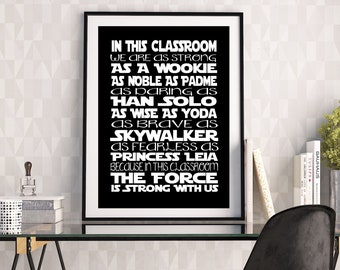 Classroom Star Wars Door Decorations