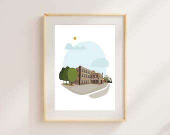 Indeed Brewing Minneapolis Print, Brewery Art Print, Minneapolis Brewery Art, Indeed Brewery Art