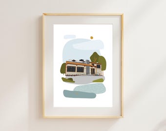 Voyageur Brewing Grand Marais MN Print, Brewery Art Print, Grand Marais MN Art, Voyageur Brewery Print