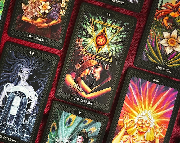 Persephone Tarot – Asphodelon Tarot Deck, Greek Mythology, Minor Arcana and Guidebook - 78 cards