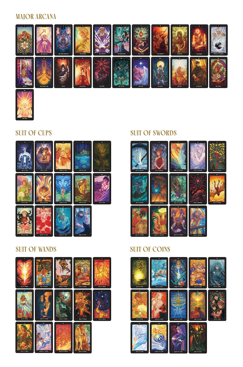 Greek mythology inspired tarot cards from the Asphodelon Tarot