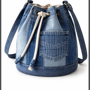 Patchwork Bucket Bag image 1