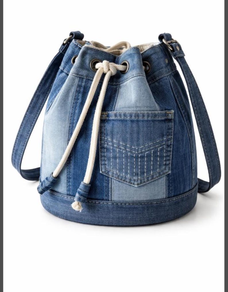 Patchwork Bucket Bag image 1