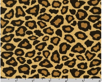 EARTH de Metro Living par Robert Kaufman 100% Coton Tissu Animal Imprimé Cheetah, Léopard
