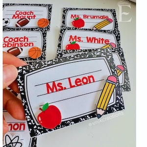 Porta-cartão-presente personalizado para professor – Design de caderno | Presente para a Semana de Agradecimento ao Professor | Lembrancinha de Fim de Ano Letivo