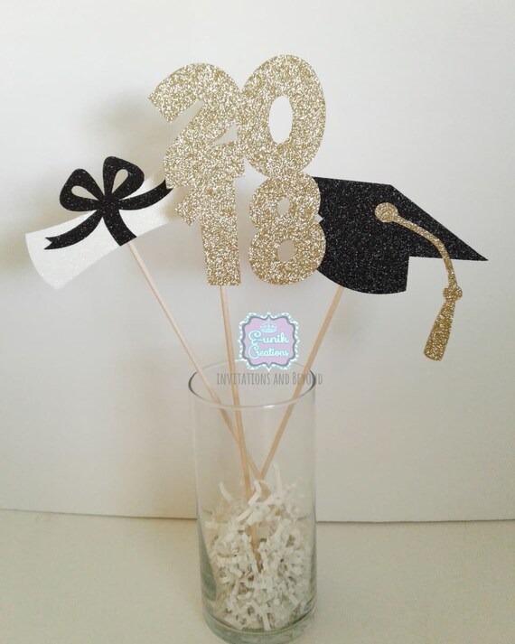 Graduation Party Table Centerpieces Diy Graduation Etsy