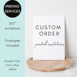 Services d'impression d'invitations, Faire-parts personnalisés, Imprimer mes invitations, Faire-parts imprimés personnalisés
