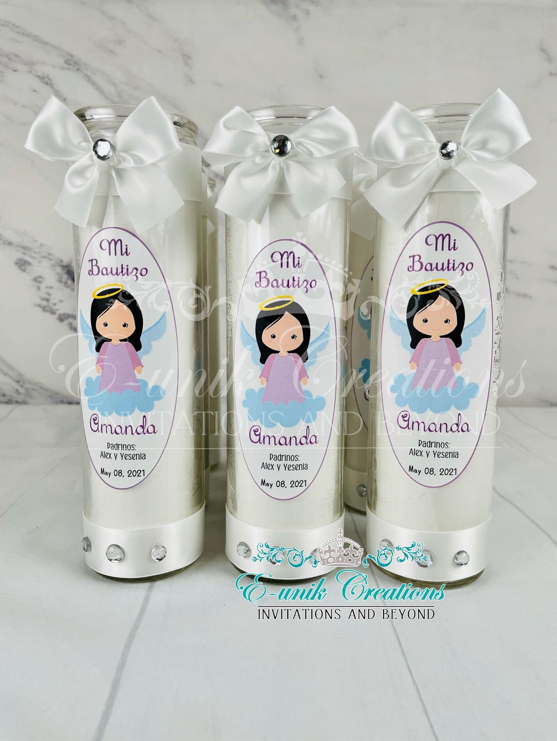 Oval Sticker Sticker for Candles Baptism Stickers Candle Etsy