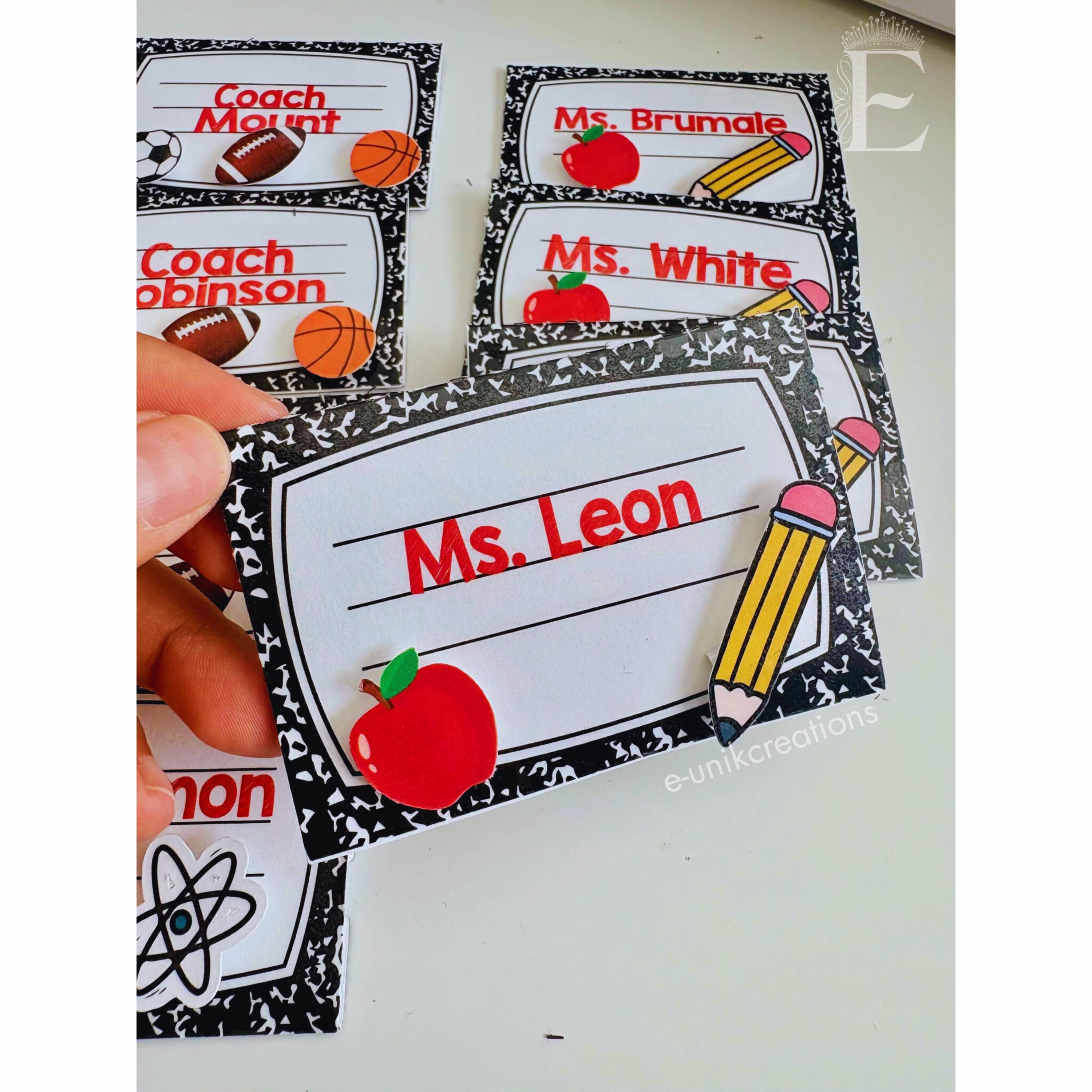 Personalized Teacher Gift Card Holder – Notebook Journal Design | Teacher Appreciation Week Gift  | End of School Year Favor