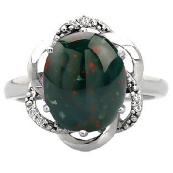 Bloodstone on sale birthstone ring