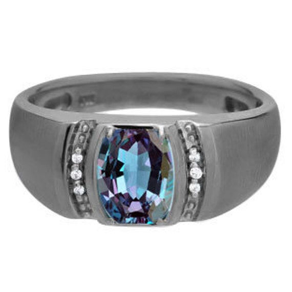 Mens alexandrite best sale ring