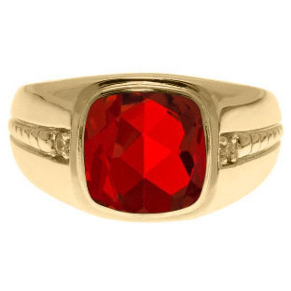 Men's july birthstone best sale rings