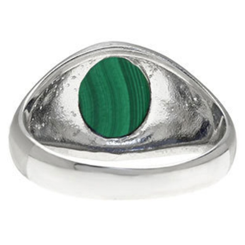 Oval-Cut Malachite Stone Custom Men/'s Pinky Ring In White Rose Yellow Black Gold Silver Mens Gemstone Malachite Gold Ring Malachite Men Ring