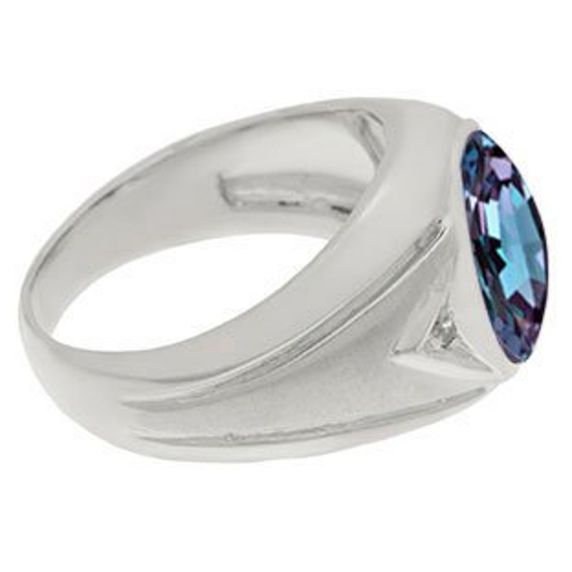Mens Alexandrite Ring Mens Ovalcut Alexandrite Gemstone Etsy