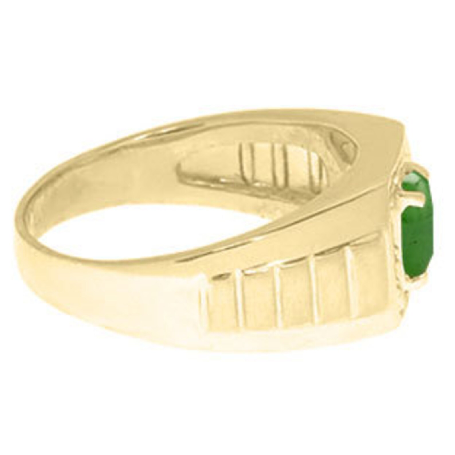 Diamond Men's Green Jade Ring in White Rose Yellow Black Etsy