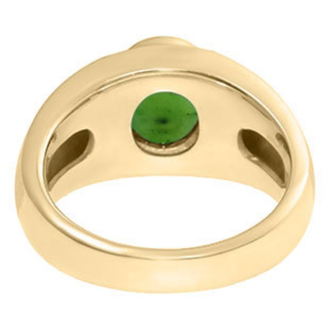 Men's OvalCut Jade Diamond Ring In Gold or Silver Mens Etsy