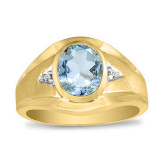 Mens aquamarine sale jewelry