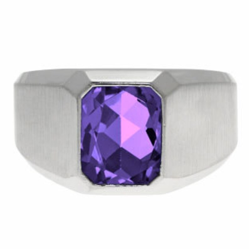 amethyst stone ring for men