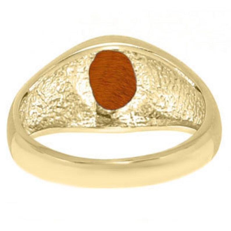 Gold Pinky Ring for Men Ovalcut Tiger Eye Gemstone Mens Etsy