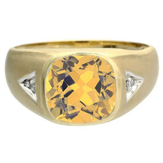 cushion cut citrine