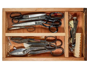 Vintage Tool Drawer Photography Print, Man Cave Decor