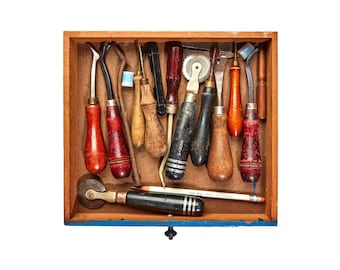 Antique Carpentry Tools Photography Print, Man Cave Decor