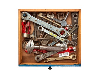 Antique Tools Photography Print, Man Cave Decor