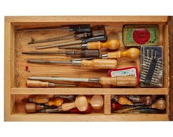 Toolbox Photography Print, Screwdrivers, Man Cave Decor