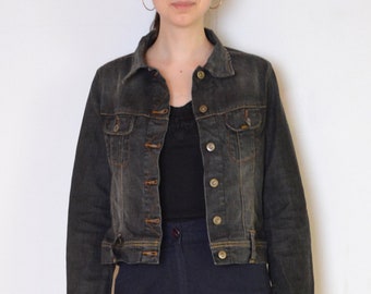90s Denim Jacket - Etsy 直販最安価格 90s VANGRACK black Lsize denimjacket Gジャン/デニムジャケット