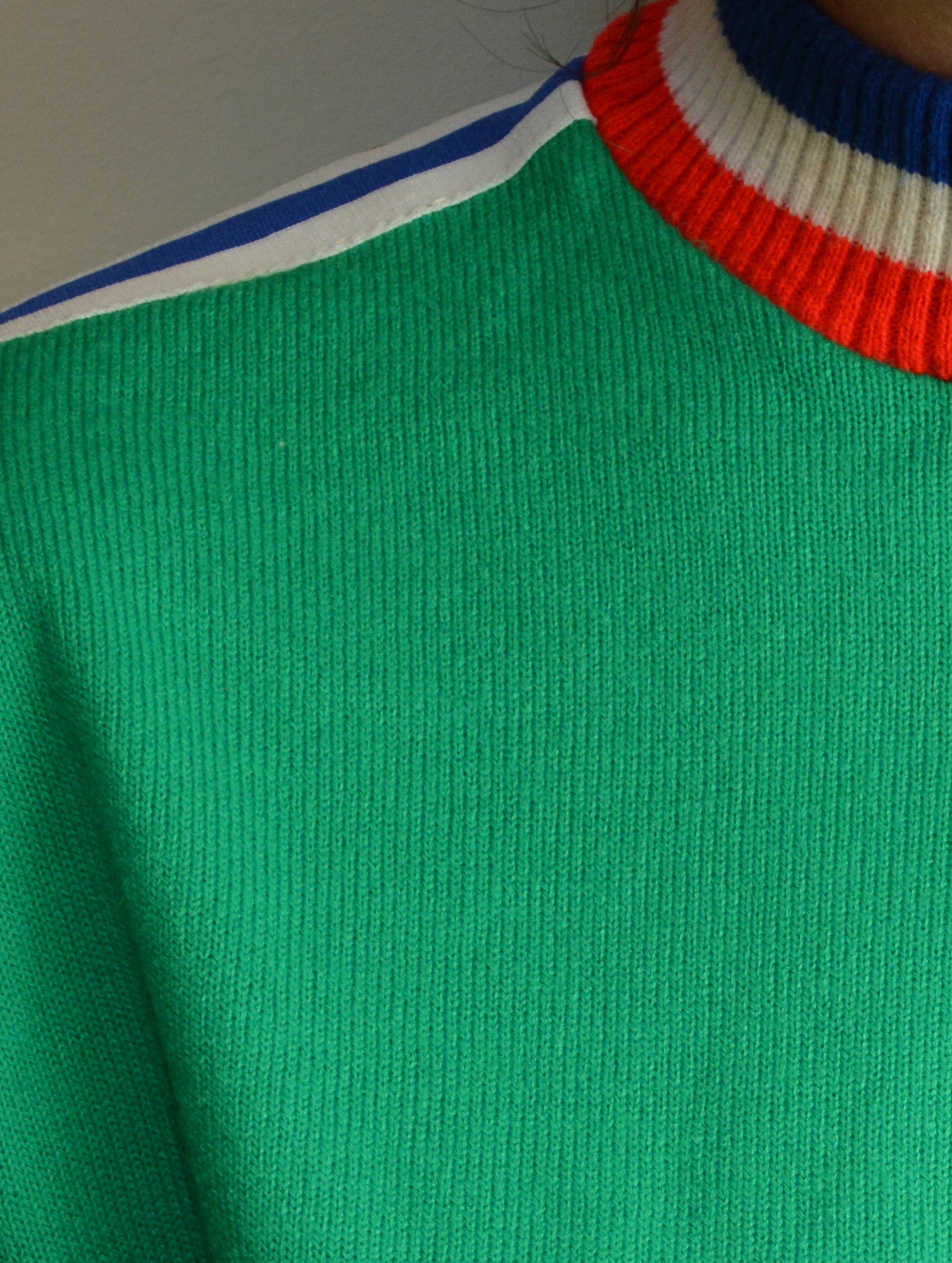 Ensemble Pntlon Et Veste En Jersey De Line Vec Ceinture, Circ 1970 S For Sale Picture 4