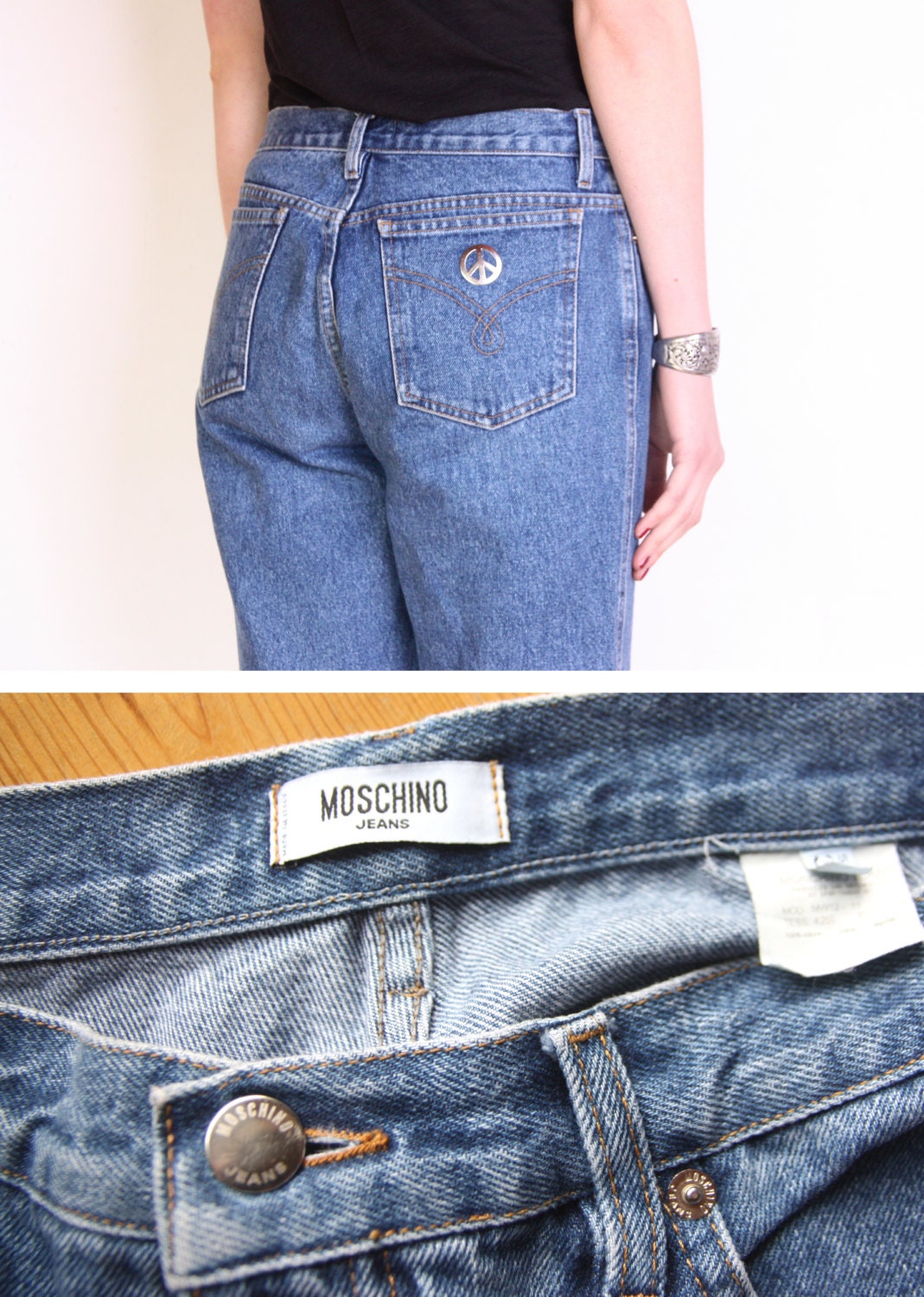 90's Moschino Denim Pants, Moschino Jeans, Made in Italy Mom 90's Moschino Denim Pants, Moschino Jeans, Made in Italy Mom