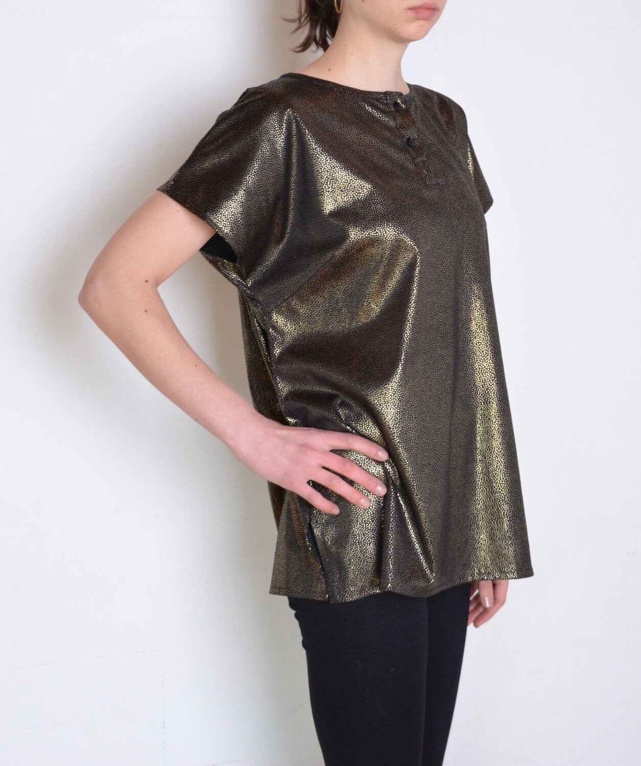 Metallic t shirt cheap