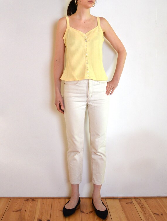 yellow top blouse