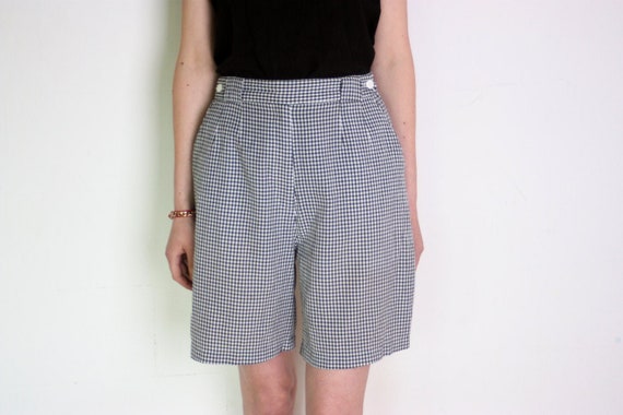 black high waisted bermuda shorts