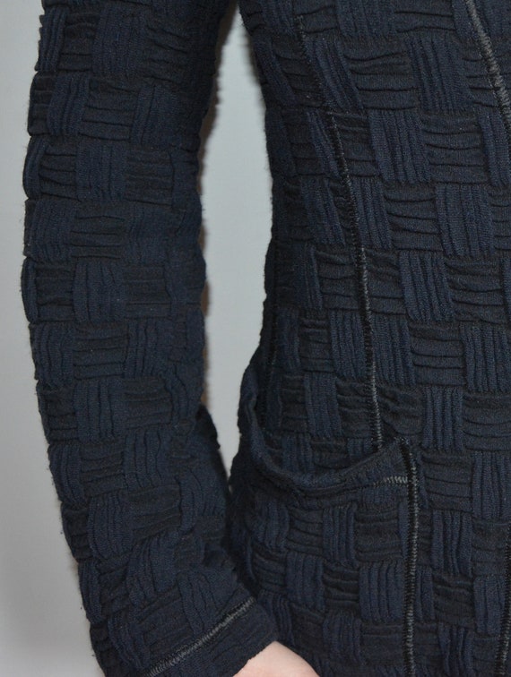 vintage Giorgio Armani textured blazer, black and… - image 9