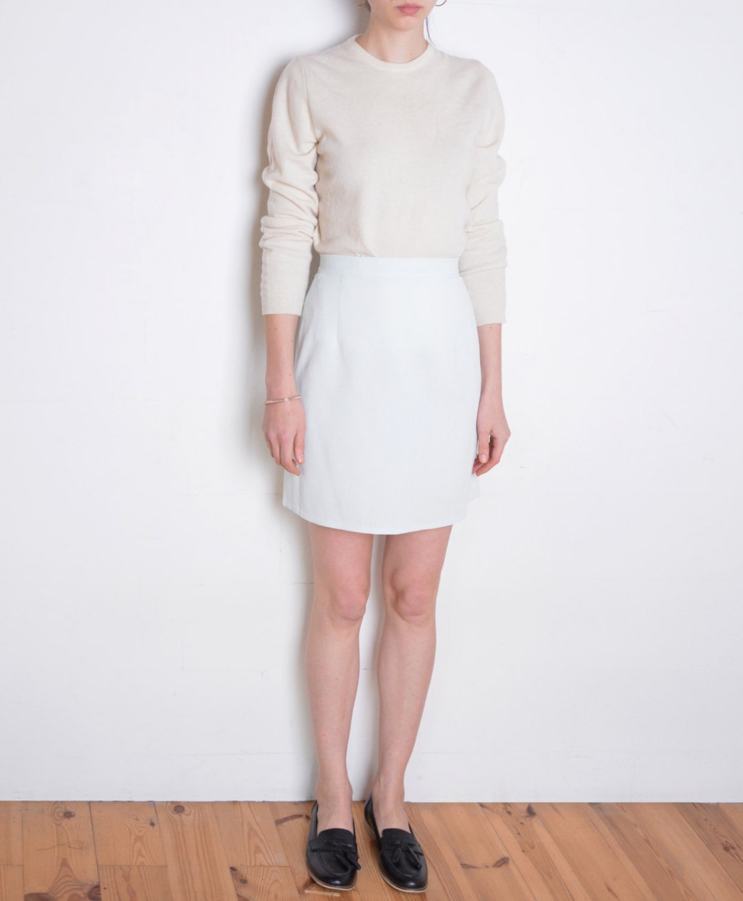 Mint green pencil skirt short top