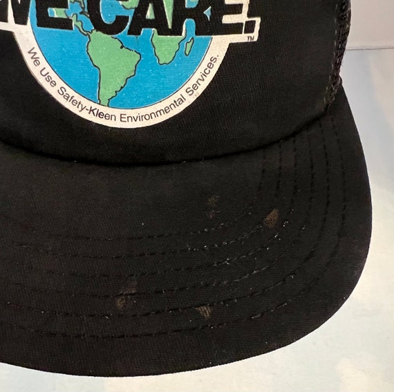 We Care VTG USA SnapBack Hat Black Mesh Recycle S… - image 3