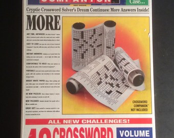 CROSSWORD COMPANION Volume 10-48 refill puzzles per box SOLUTIONS INCLUDED 