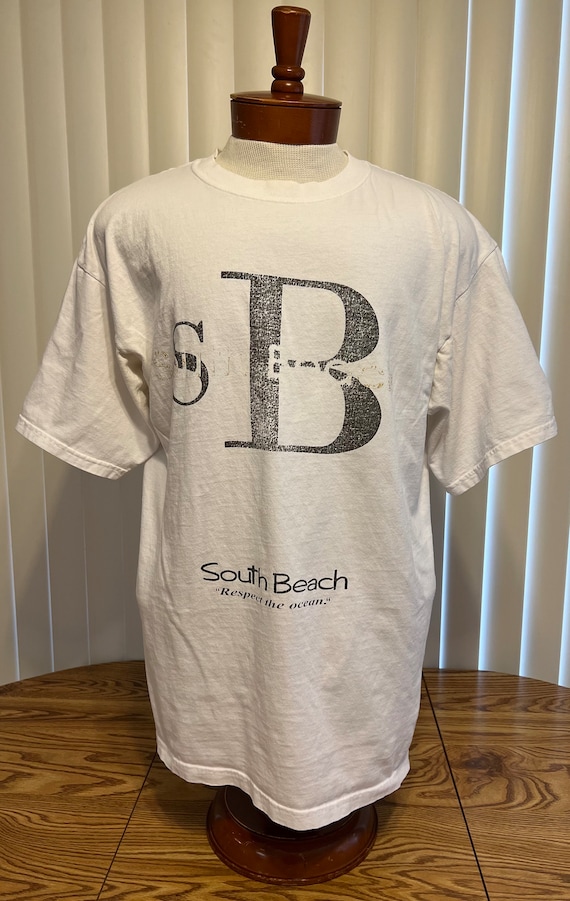 Vintage 1990s South Beach Florida Tourist T Shirt 
