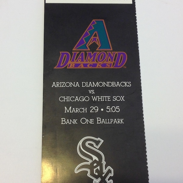 Arizona Diamondbacks Ticket Etsy